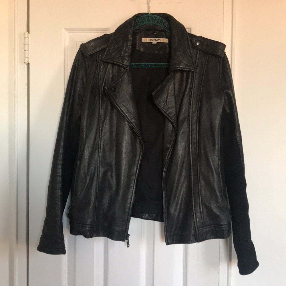 Leather jacket DKNY